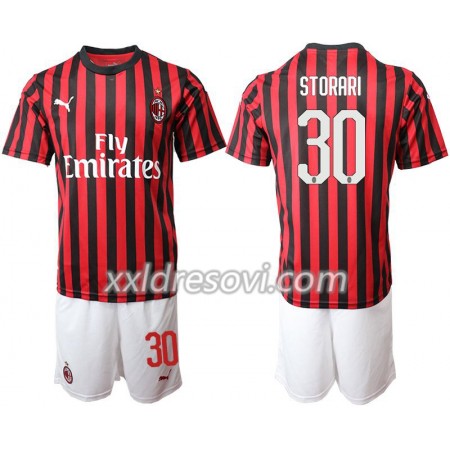 AC Milan STORARI 30 Domaći Dječji Komplet Dresovi za Nogomet 2019-2020 (+ kratke hlače)